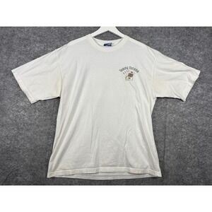Tommy Bahama Mens XL White King Bahama Poker Graphic T-Shirt Cotton Vintage‎